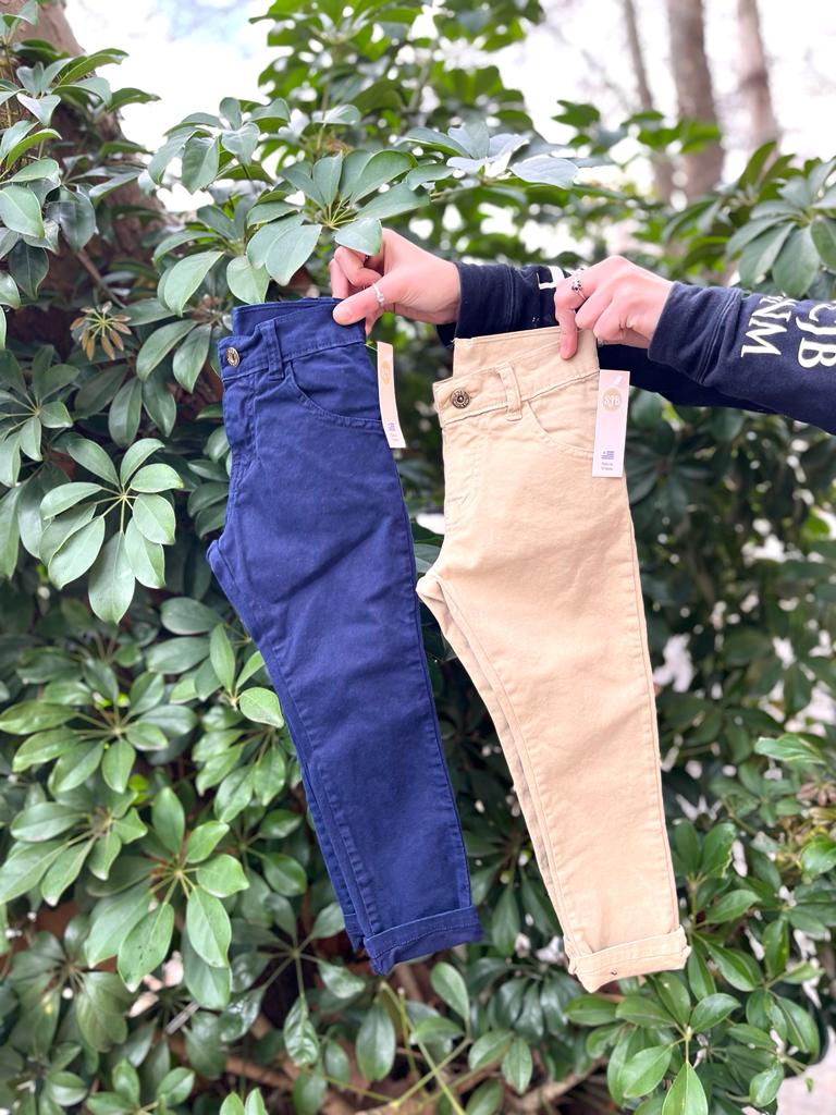 PANTALÓN RECTO DE GABARDINA