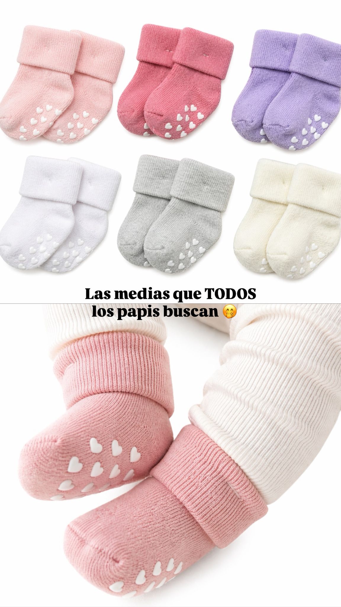 PACK X2 MEDIAS ANTIDESLIZANTES