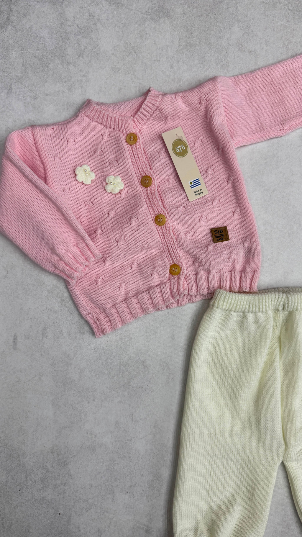 CONJUNTO TEJIDO FLORES