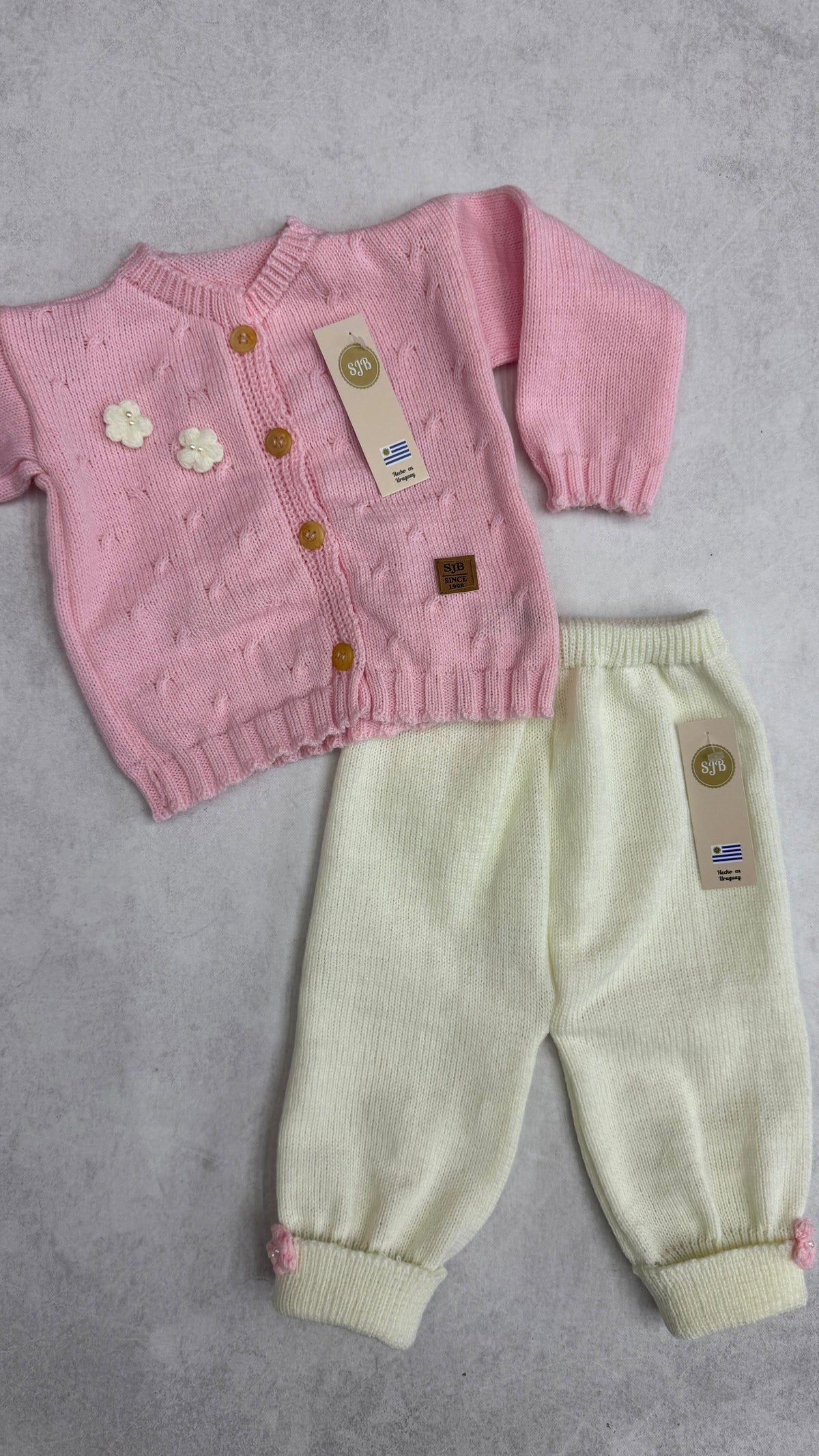 CONJUNTO TEJIDO FLORES