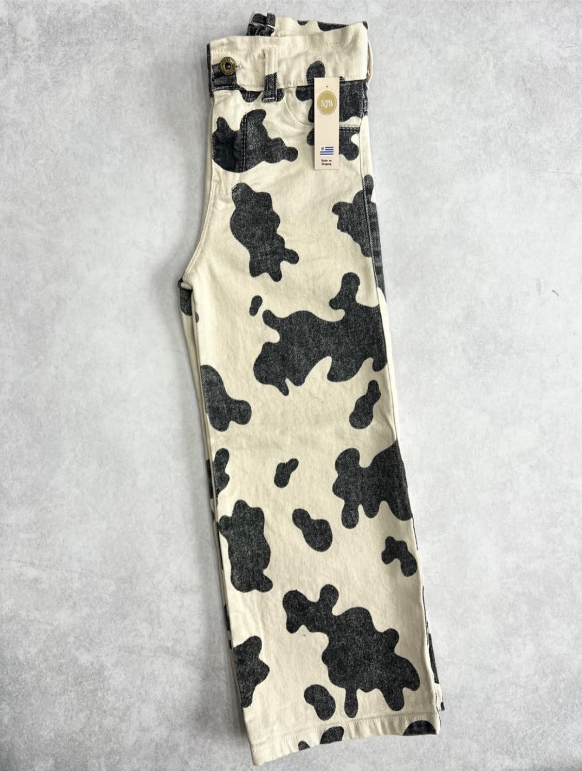 JEAN WIDE LEG COW