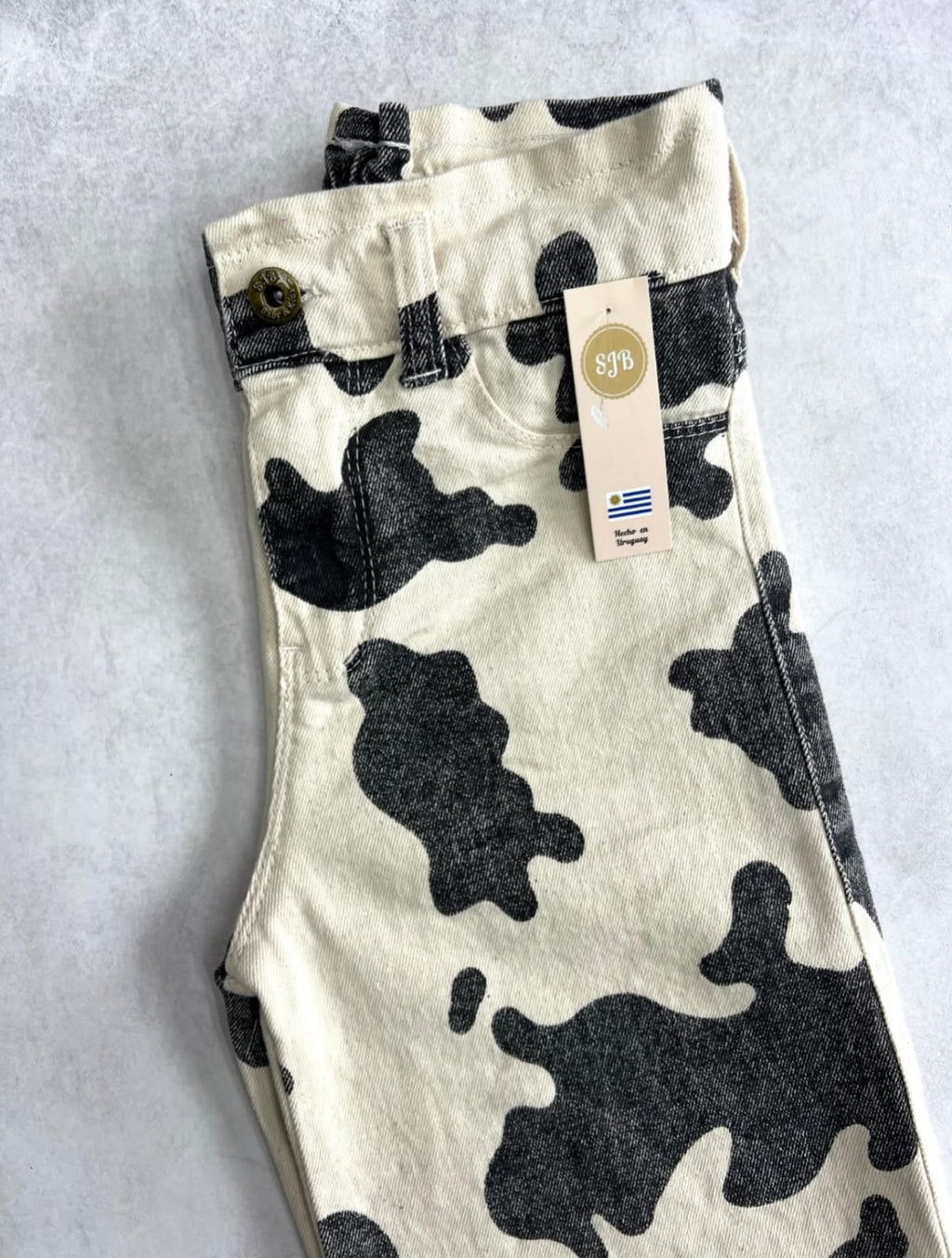 JEAN WIDE LEG COW
