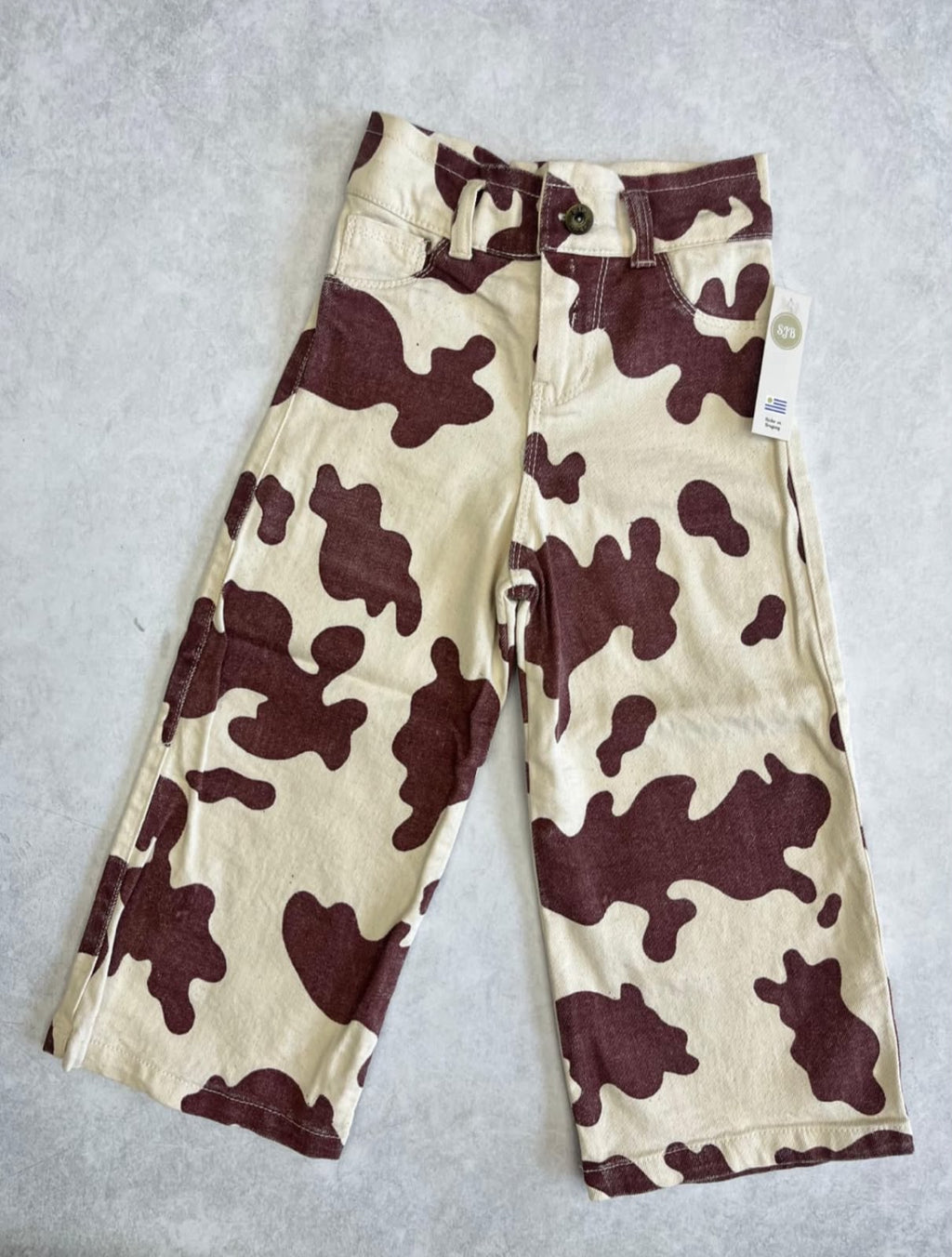 JEAN WIDE LEG COW
