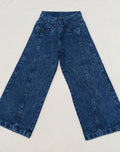 JEAN WIDE LEG CON CORTE