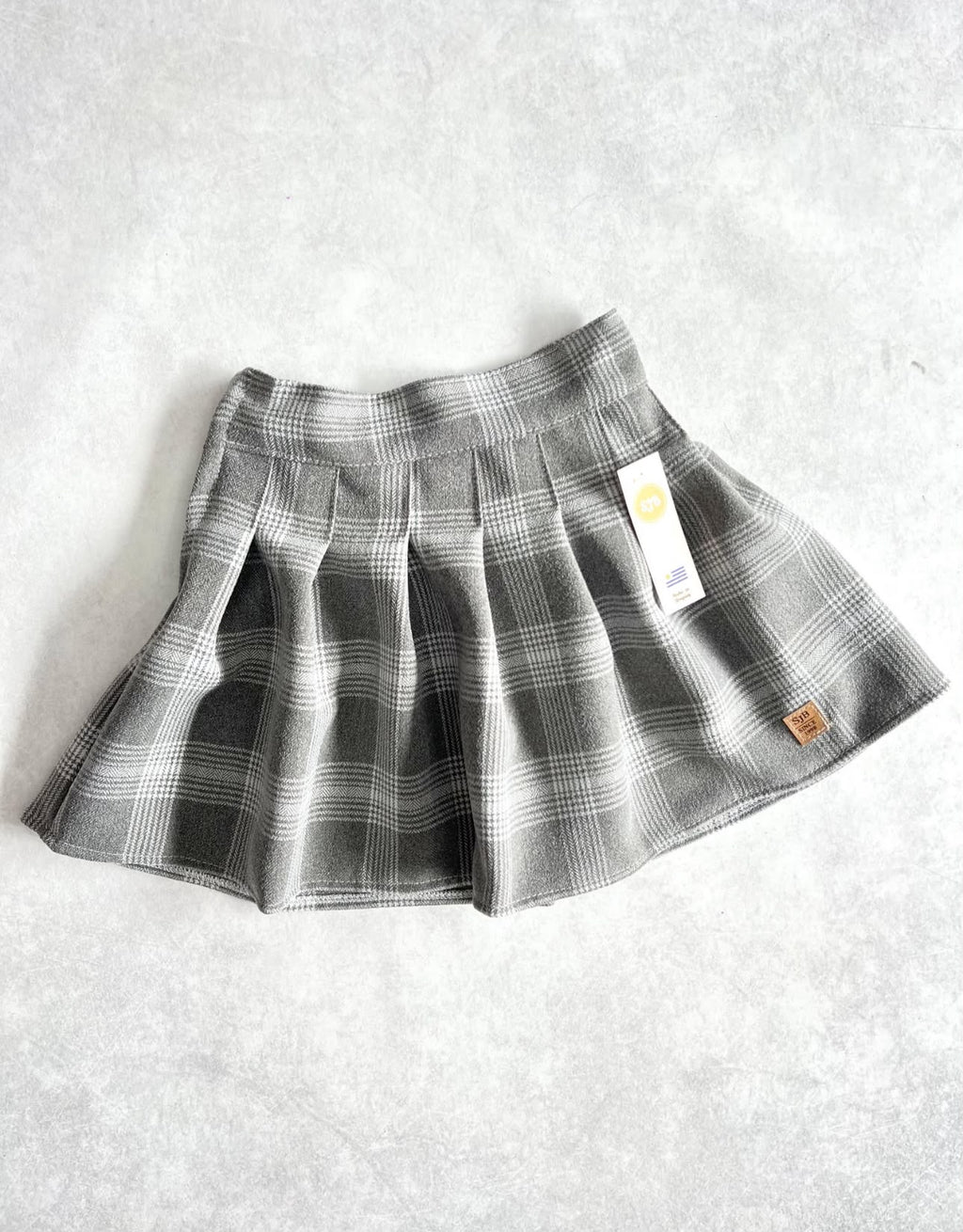 POLLERA TABLEADA ESCOCESA