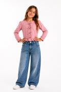 JEAN WIDE LEG BRILLOS GLOW