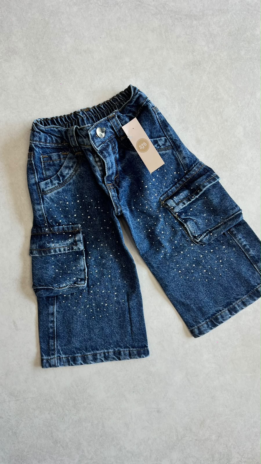 JEAN CARGO BRILLOS BABY