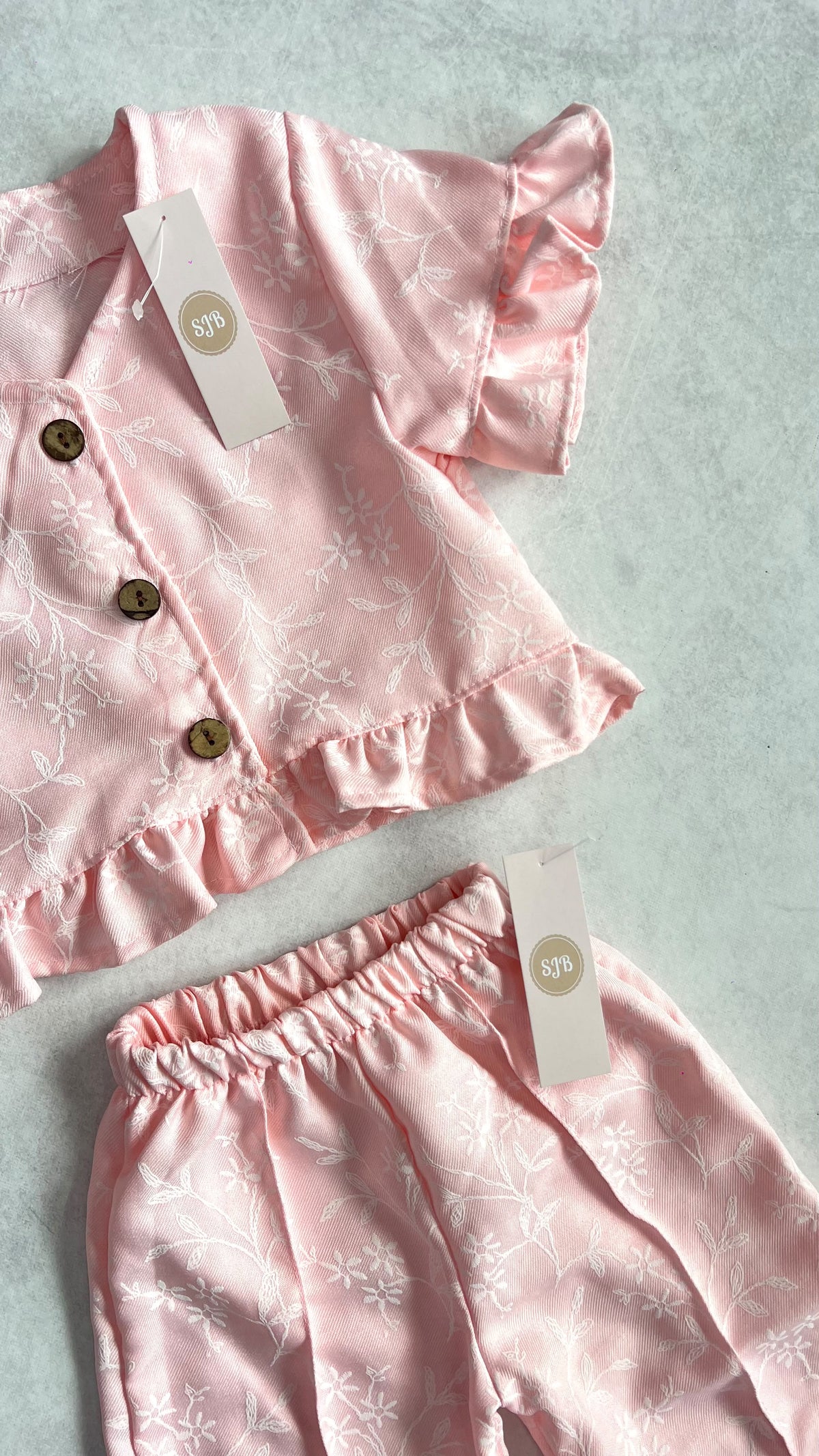 CONJUNTO FLORES FIRENZE CAMISA Y PANTALÓN ALFORZA