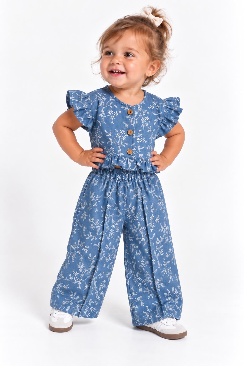 CONJUNTO FLORES FIRENZE CAMISA Y PANTALÓN ALFORZA