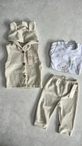 CONJUNTO CHALECO, BODY Y PANTALÓN